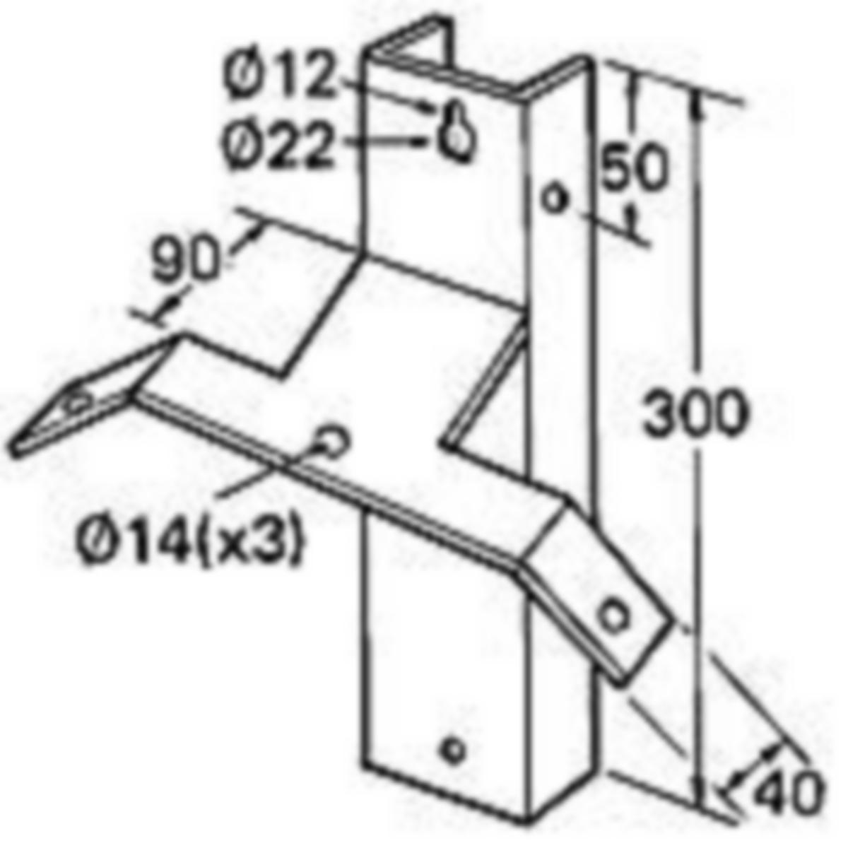 Ventilavledarfäste - VENTILAVLEDARFÄSTE 3-POL STOLP