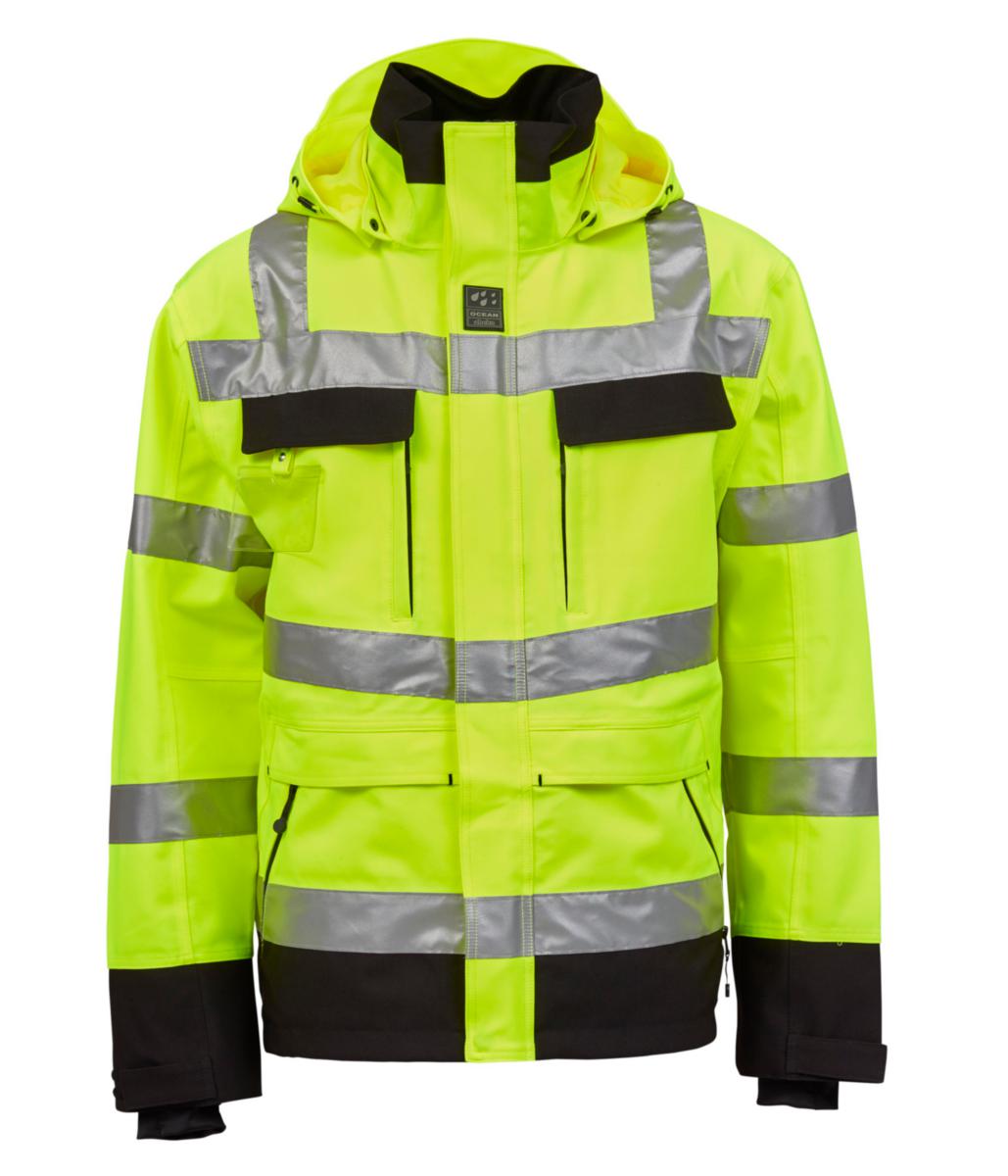 Skaljacka varsel Åbo Stretch 553171 Abeko - SKALJACKA ABEKO ÅBO STRETCH GUL/SVART VARSEL KL3 STL S