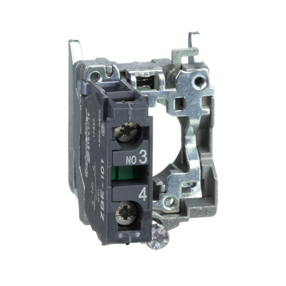 Kontaktdon kompletteras med manöverdon ZB4BZ - KONTAKTDON ZB4-BZ101 MONTAGESOCKEL INKL 1SL BLOCK