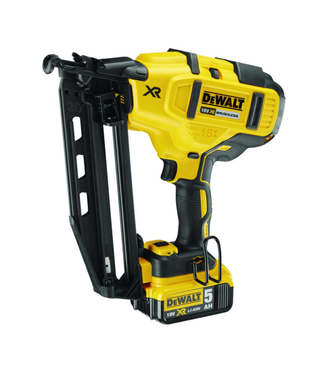 Dyckertverktyg DEWALT DCN660P2 - DYCKERTPISTOL DEWALT DCN660P2 18V 2X5AH 1.6MM