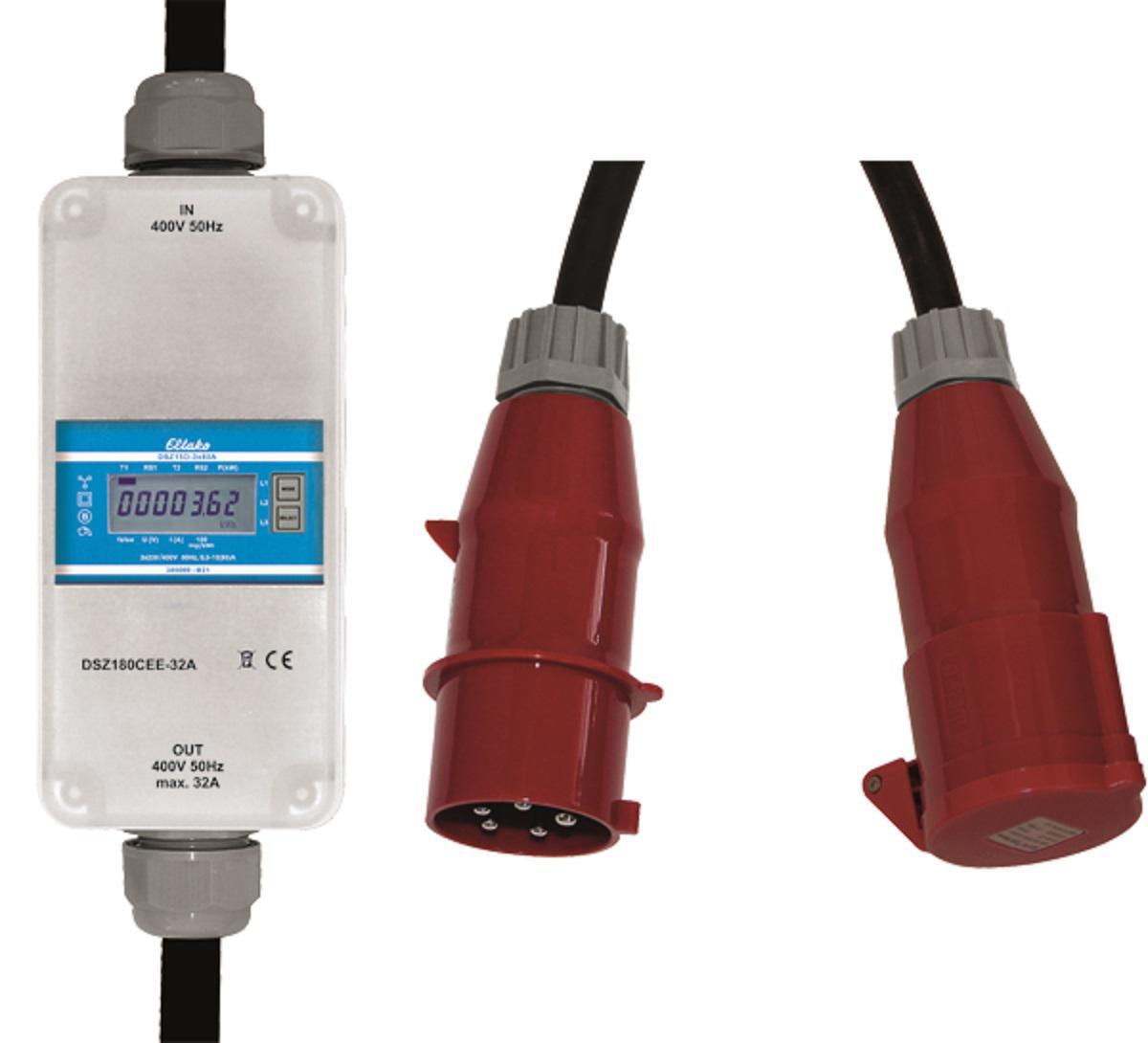 Energimätare portabel 3-fas DSZ180CEE-32A - ENERGIMÄTARE MOBIL 3-FAS CEE32 DSZ180CEE-32A