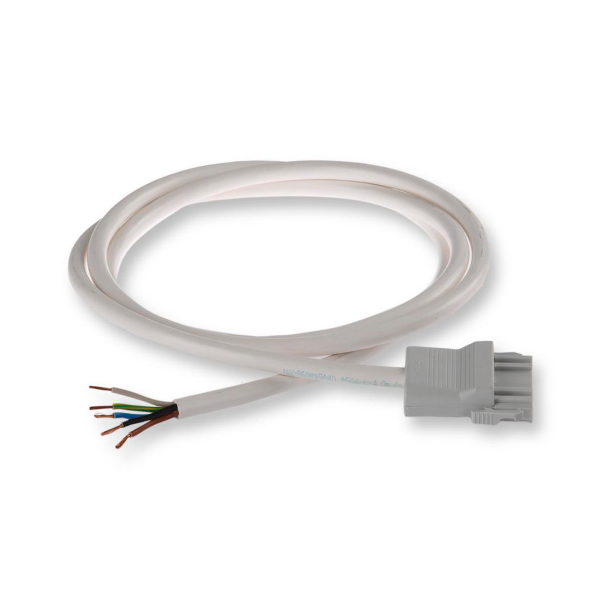 HF-kablage, RQQ 5G1,5 mm² med grå stickkontakt NCC51S.G och fri ände. - KABEL HAL FRI RQQ 5G1.5 3M NCL510T15030G