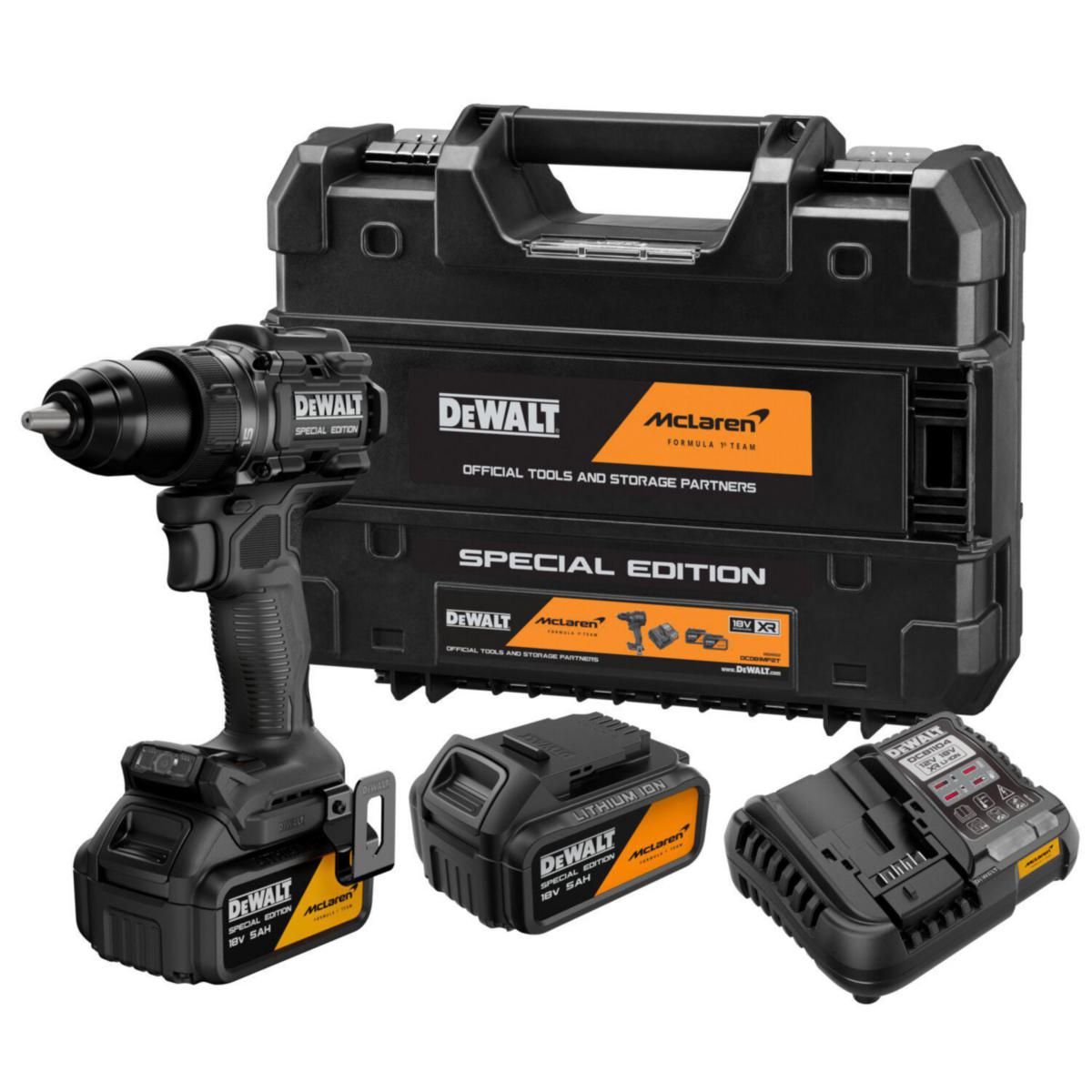 Borrskruvdragare DEWALT McLaren DCD81MP2T - BORRSKRUVDRAGARE DEWALT MCLAREN DCD81MP2T-QW 2X5.0AH