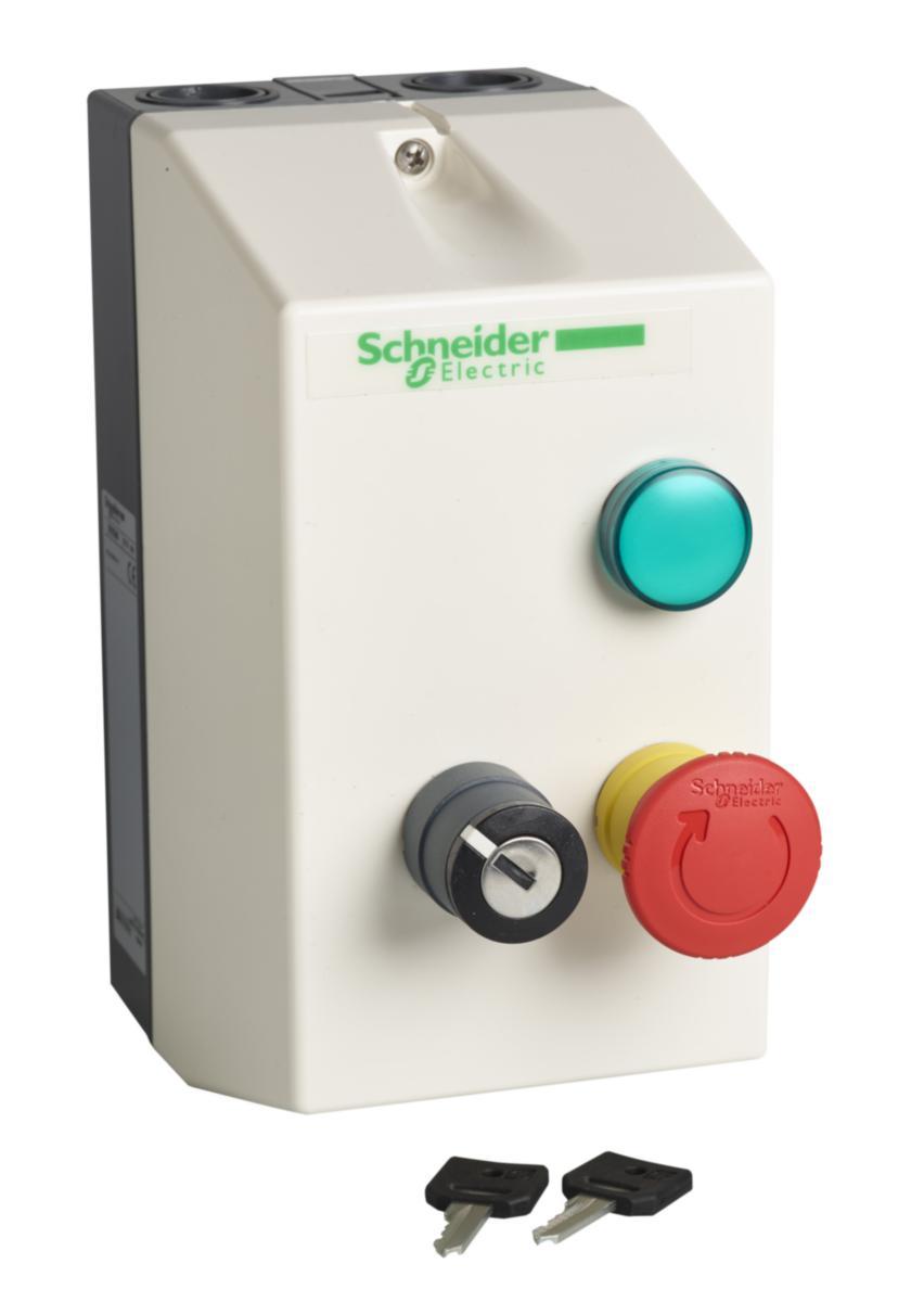Skolkontaktor LE1-D för bl a slöjdsalar, låsbart vred - SKOLKONT.KAPSL.5.5KW 400VAC LE1D1235V7S10SE