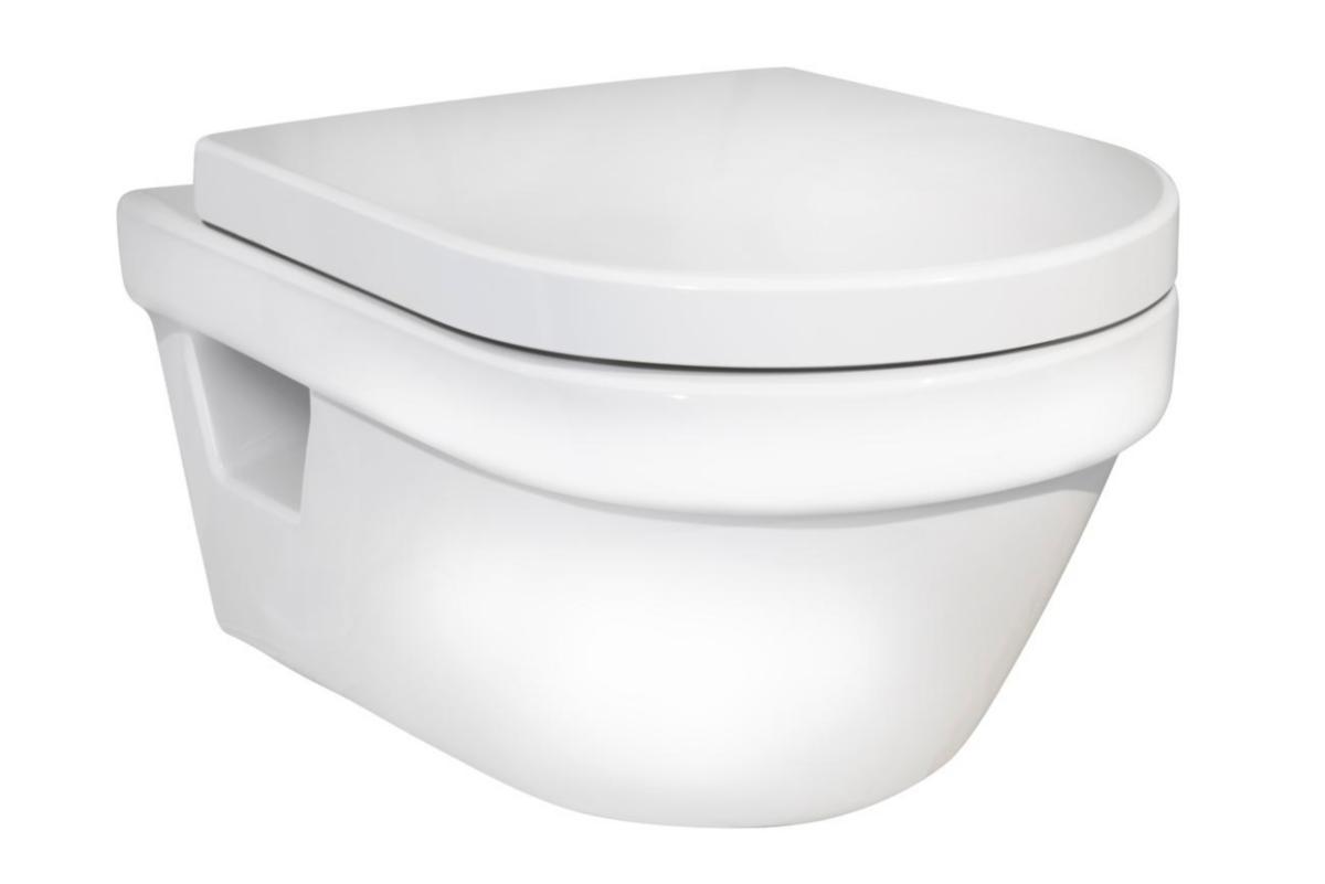 WC-skål, Gustavsberg - GBG WC-SKÅL 5G84 HYGIENIC FLUSH 4/3,5L, MED S-C SITS