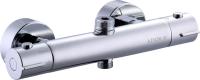 Termostatblandare för dusch, 150 c/c, anslutning upp och ned, Exigo 150, rostfri, ADORA®