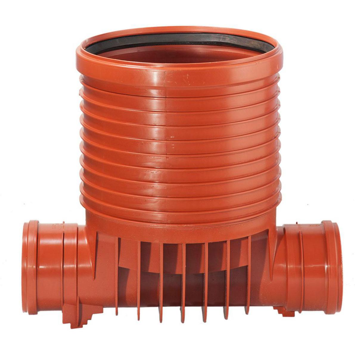 Tillsynsbrunn, Uponor, rakt genomlopp - 400X315 TILLSYNSBRUNN PP RAK, UPONOR