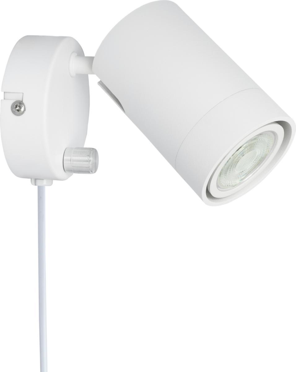 Vägglampa, läslampa, med inbyggd dimmer, Söderöra - VÄGGLAMPA DIMBAR VIT GU10 INKL LJUSKÄLLA SÖDERÖRA