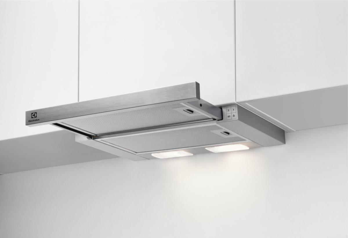 Fläkt, utdragbar, 50 cm, 300 LEDLights - SPISFLÄKT UTDRAGBAR 50 CM GRÅ LFP325S ELECTROLUX