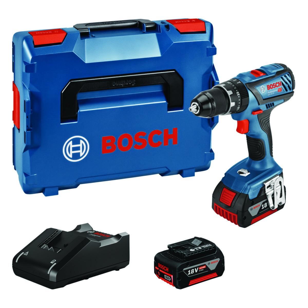 Slagborr/skruvdragare Bosch GSB 18V-28 L-BOXX - SLAGBORRMASKIN BOSCH GSB18V-28 18 VOLT 2X4,0AH L-BOXX GAL 18V
