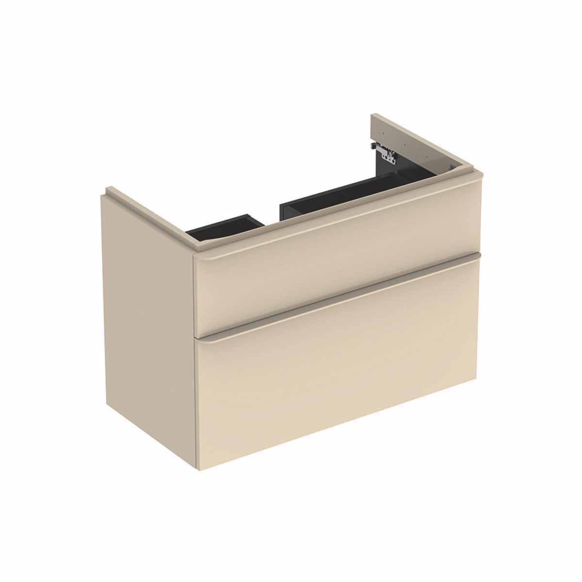 Underskåp Smyle Square med 2 lådor, Geberit - GEBERIT SMYLE SQUARE UND.SKÅP B88.4.H61.7.T47.S.GRÅ .2 LÅDOR
