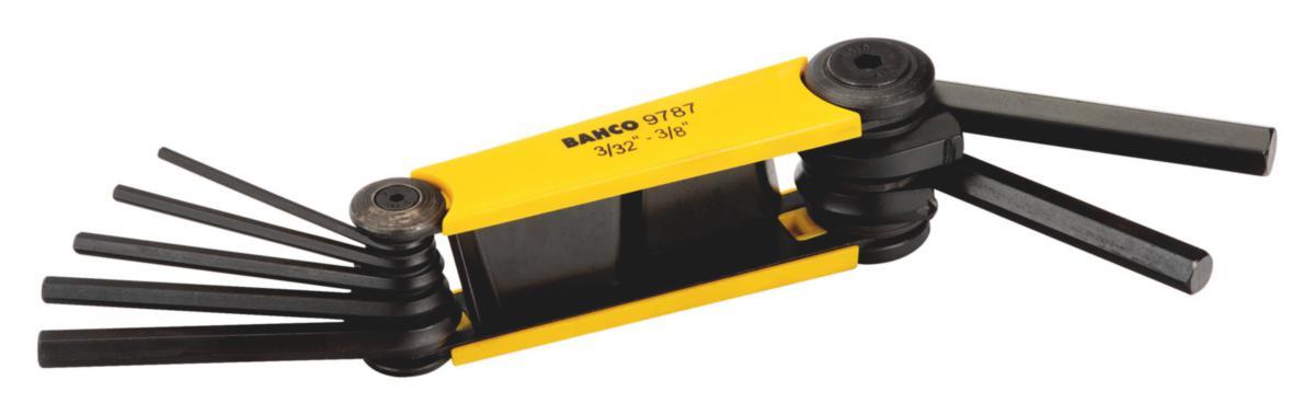 Insexnyckelsats Bahco BE-9787 - INSEXNYCKELSATS BAHCO BE-9787 3/32-3/8