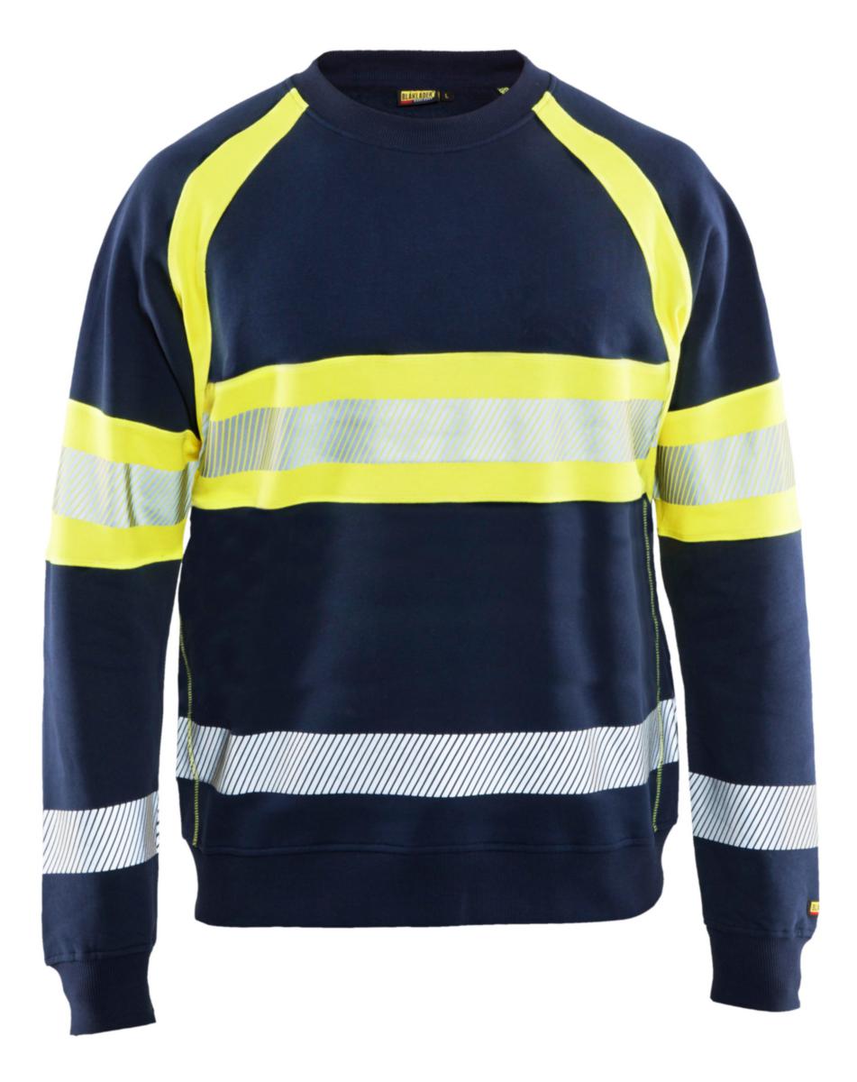 Tröja Blåkläder 3359-1158 - TRÖJA BLK 3359-1158 RUNDHALS VARSEL MARIN/GUL STL XS