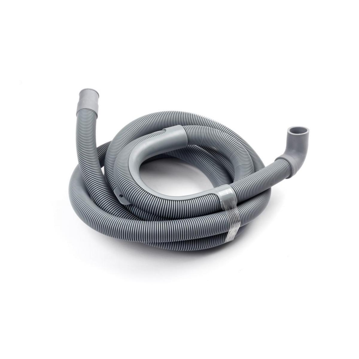 Utloppsslang L=2.5m. Jafo - MTW 40176 UTLOPPSSLA GRÅ 2,5M FÖR DM/TM, PP, M 90° ANSL-MUFF