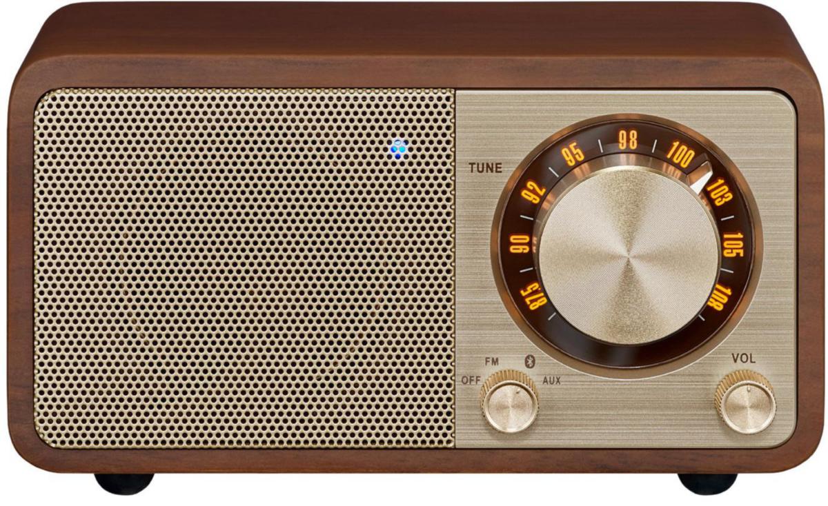 Bordsradio Mikro, FM - RADIO MIKRO FM SANGEAN INBYGGT BATTERI CHERRY