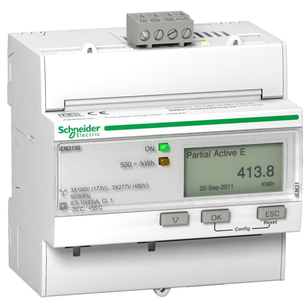 Elmätare A9MEM3150 - MÄTARE-KWH 63A M KOM iEM3150 A9MEM3150
