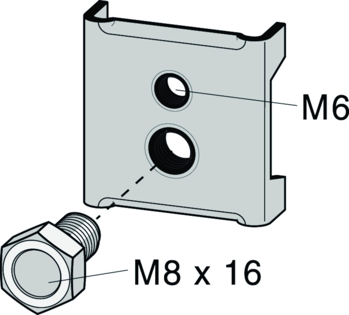 Mutterbricka exkl. skruv - MUTTERBRICKA MP-289 E 