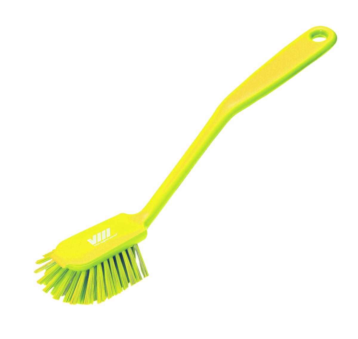 Diskborste Vikan hygien - DISKBORSTE MED SKRAPKANT VIKAN 30X60X255MM GUL