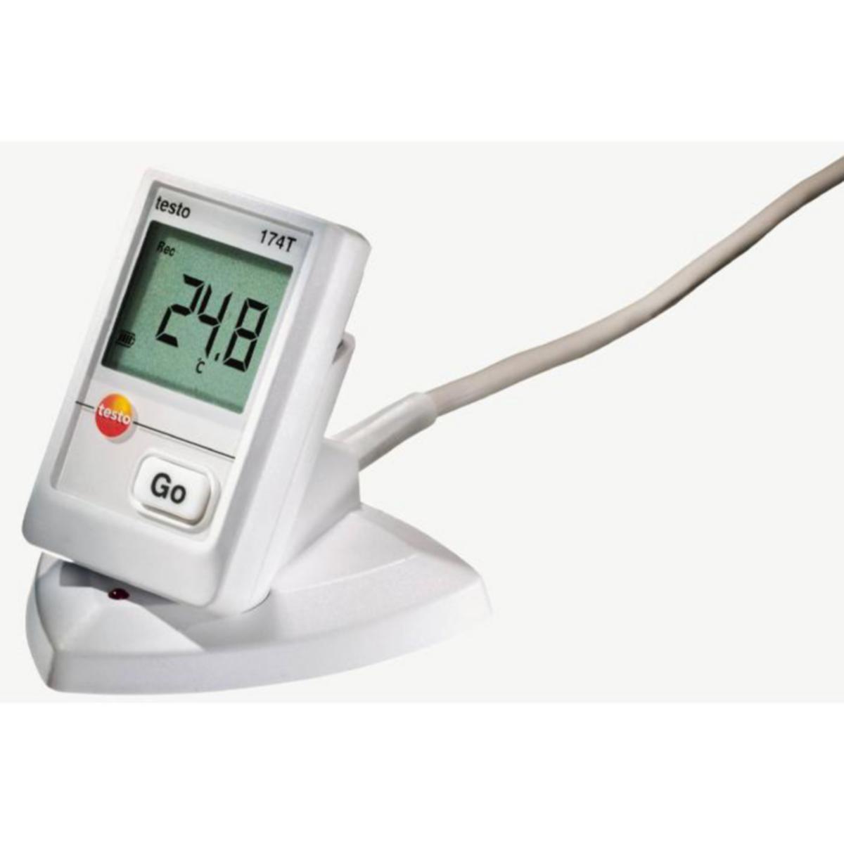 Temperaturlogger i miniformat IP65 - Testo - TEMPLOGGER SET TESTO 174T -30+70 C° +/-0,5 IP65