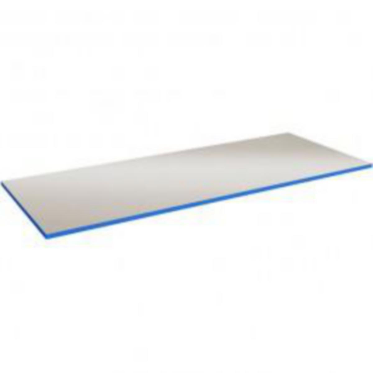 Lätta bordsskivor för Arbetsbord GBP lätt - BORDSSKIVA GBP LÄTT24 800X620 GRÅ VINYL BLÅ ABS KANT
