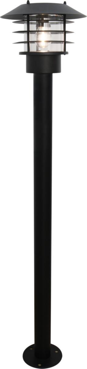 Solcellsarmatur, pollare, Furuliden - SOLCELLSARMATUR POLLARE 1M SVART 3.7V 1200 MAH FURULIDEN