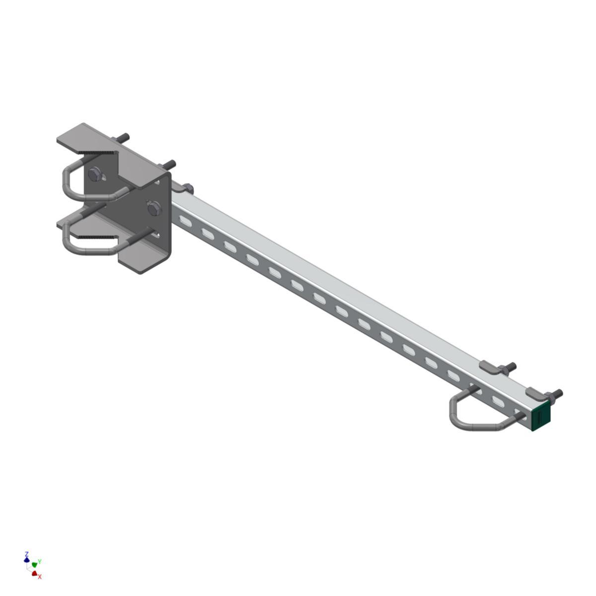 Offset parallellfäste RÖR Ø35-90 mm, 1/2 set - OFFSET PARALLELLFÄSTE 1/2 SET. * FÖR RÖR Ø35 - 90 MM
