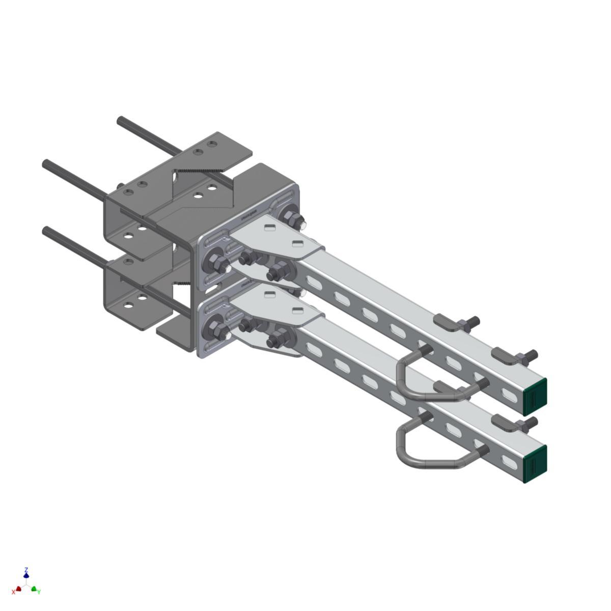Offset parallellfäste STRONG RÖR Ø20-120 mm, 1/2 set - STRONG OFFSET PARALLELLFÄSTE. * 1/2 SET FÖR RÖR Ø20 - 120 MM