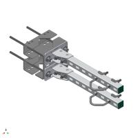 Offset parallellfäste STRONG RÖR Ø20-120 mm, 1/2 set