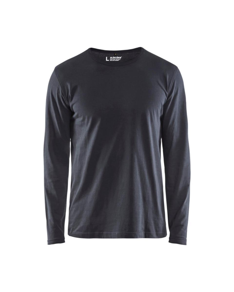 T-shirt Blåkläder 3500-1042 - T-SHIRT BLK 3500-1042 MÖRKGRÅ LÅNGÄRMAD STL 3XL