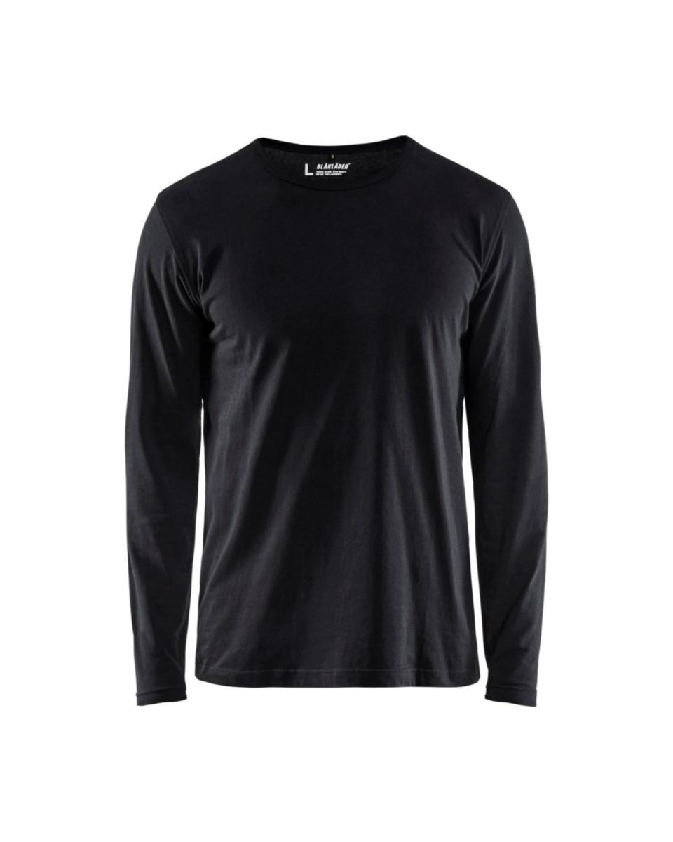 T-shirt Blåkläder 3500-1042 - T-SHIRT BLK 3500-1042 SVART LÅNGÄRMAD STL 3XL