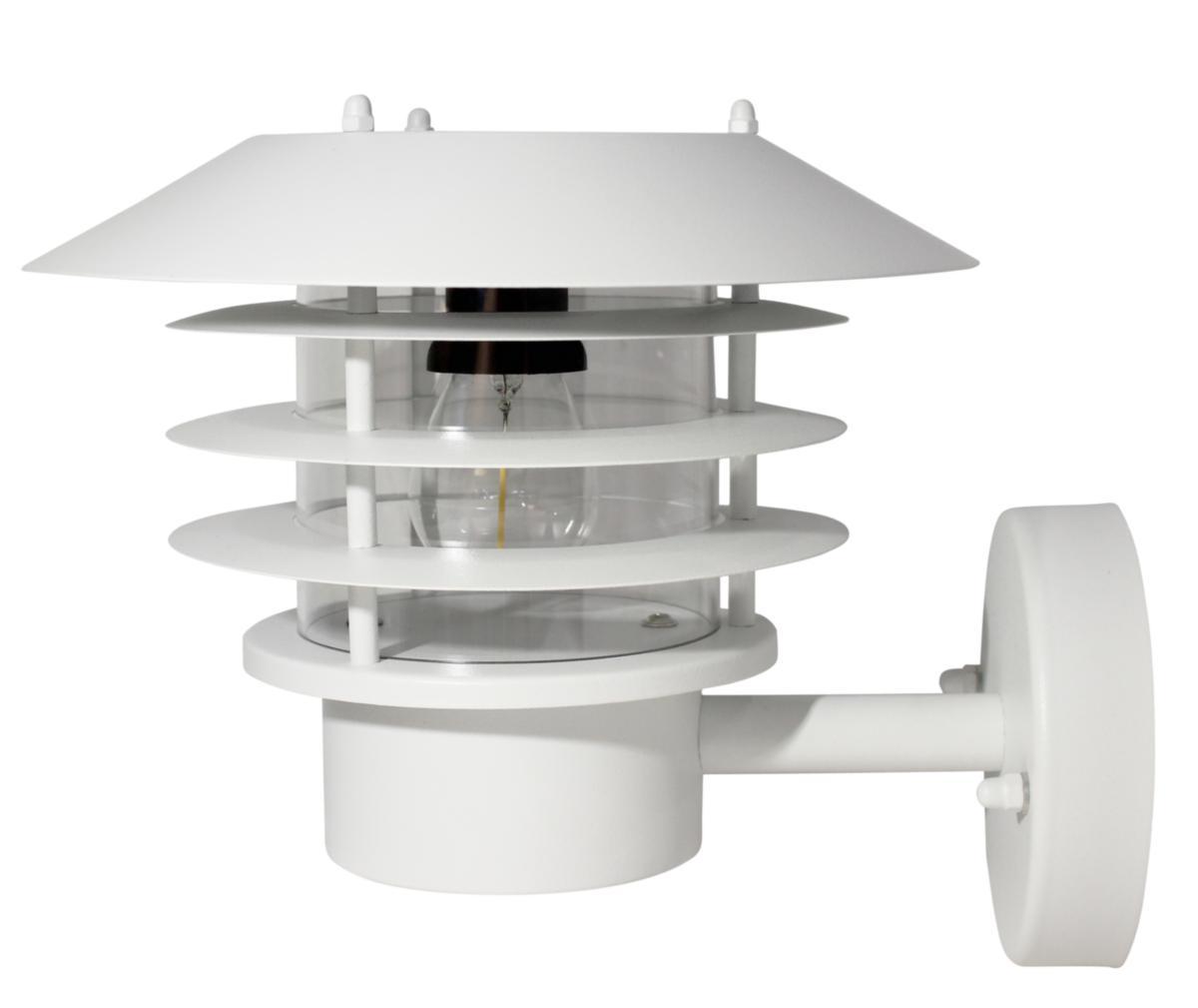 Solcellsarmatur, för vägg, Furuliden - SOLCELLSARMATUR VÄGG VIT 3.7V 1200 MAH FURULIDEN