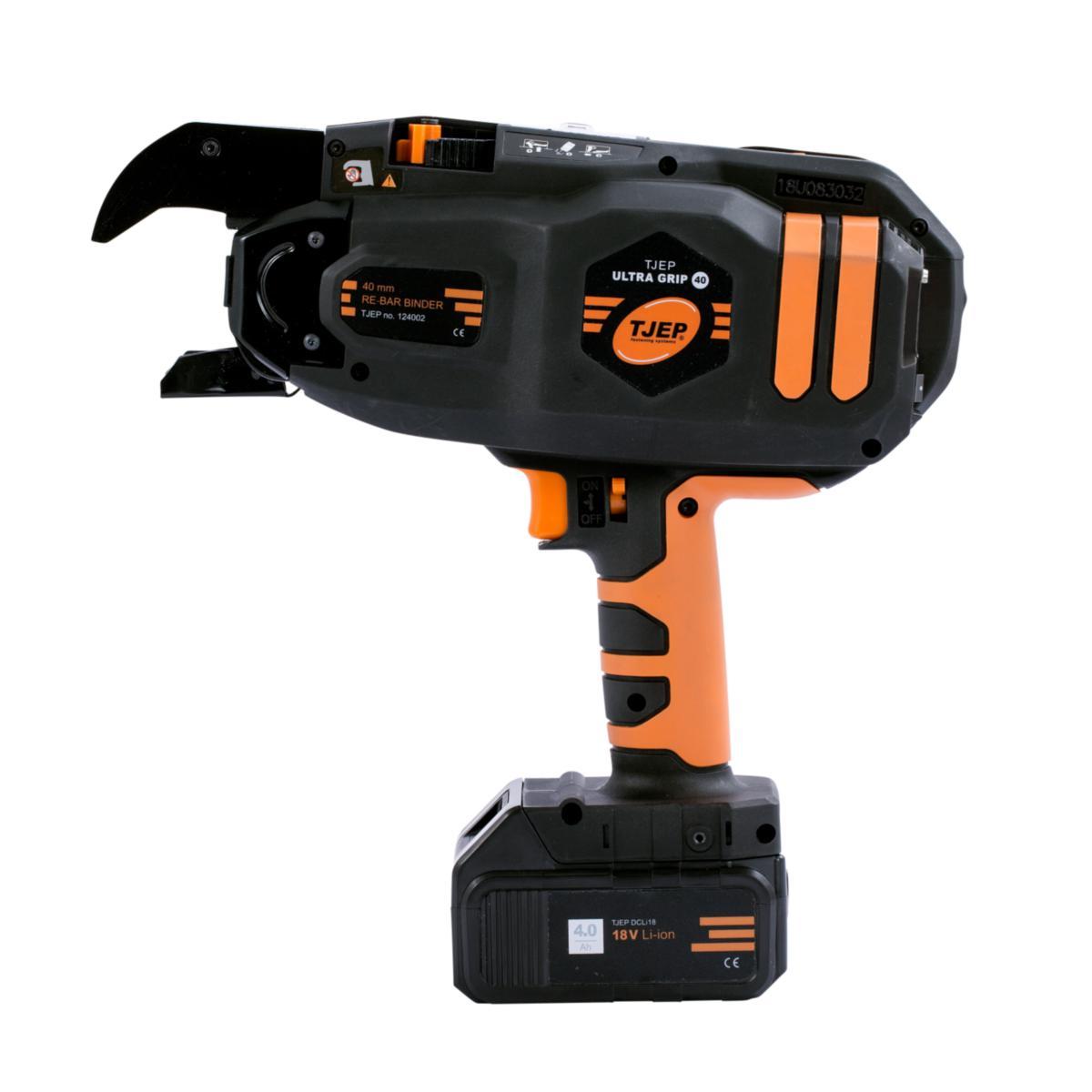 Najmaskin Tjep Ultra Grip 40 - NAJMASKIN TJEP ULTRA GRIP 40MM 2X18V LI-ION 4AH BATT+LADDARE