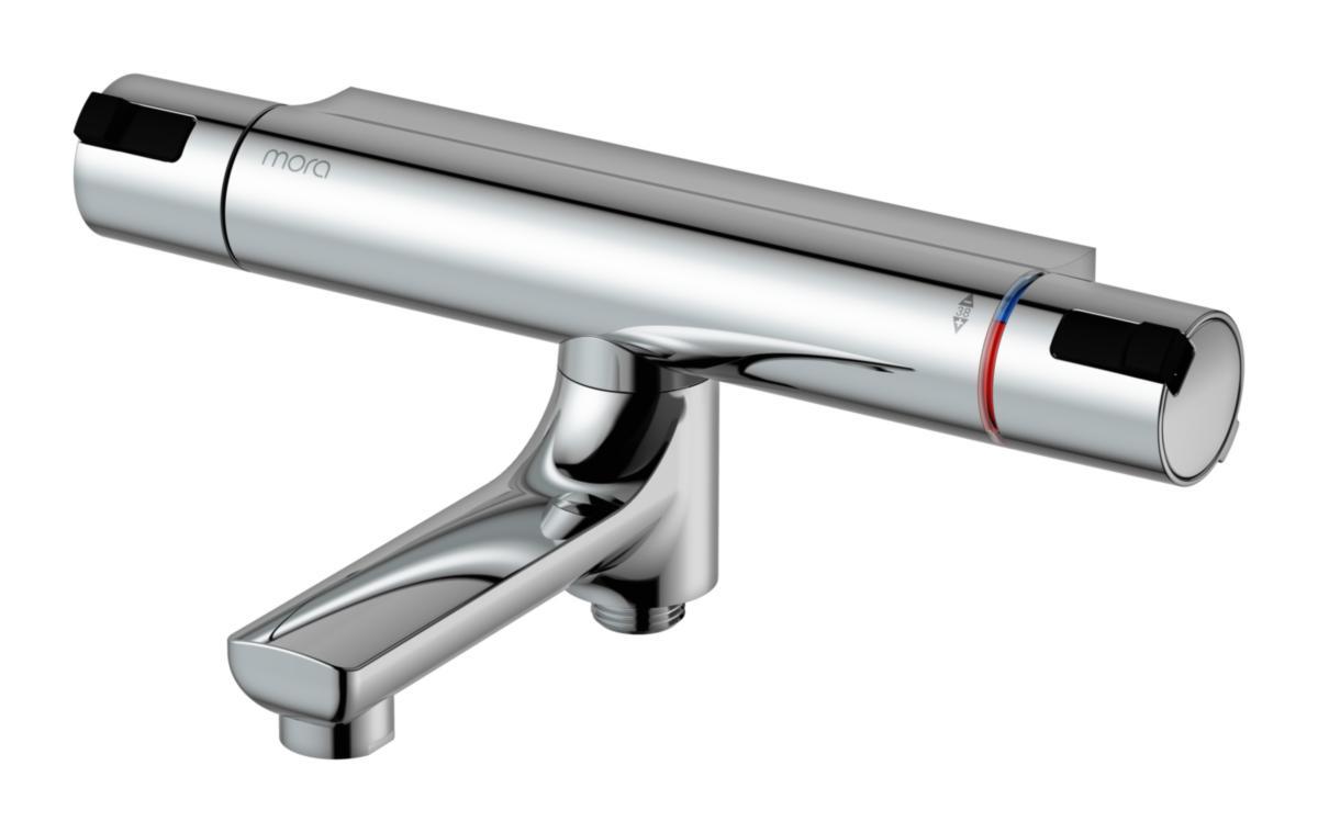 Termostatblandare för dusch och badkar, 160 c/c, Mora Cera T4 - KAR&DUSCHBL. MORA CERA 160CC KROM 8344171