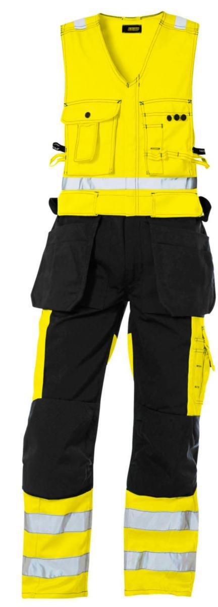 Västbyxa Blåkläder 2653-1804 - VÄSTBYXA BLK 2653-1804 GUL/SVART VARSEL KL2 STL C48