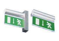 Nödbelysningsarmatur Minilux lysdiod med självtest Enkel-/dubbelsidig symbol "Pil ned"