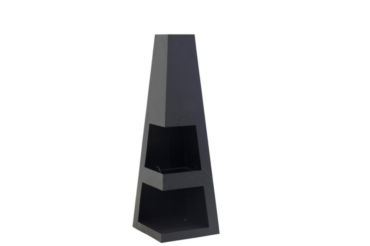 Eldstad, 120x40x40 cm, Bastian - ELDSTAD STÅL SVART 120X40X40 CM BASTIAN