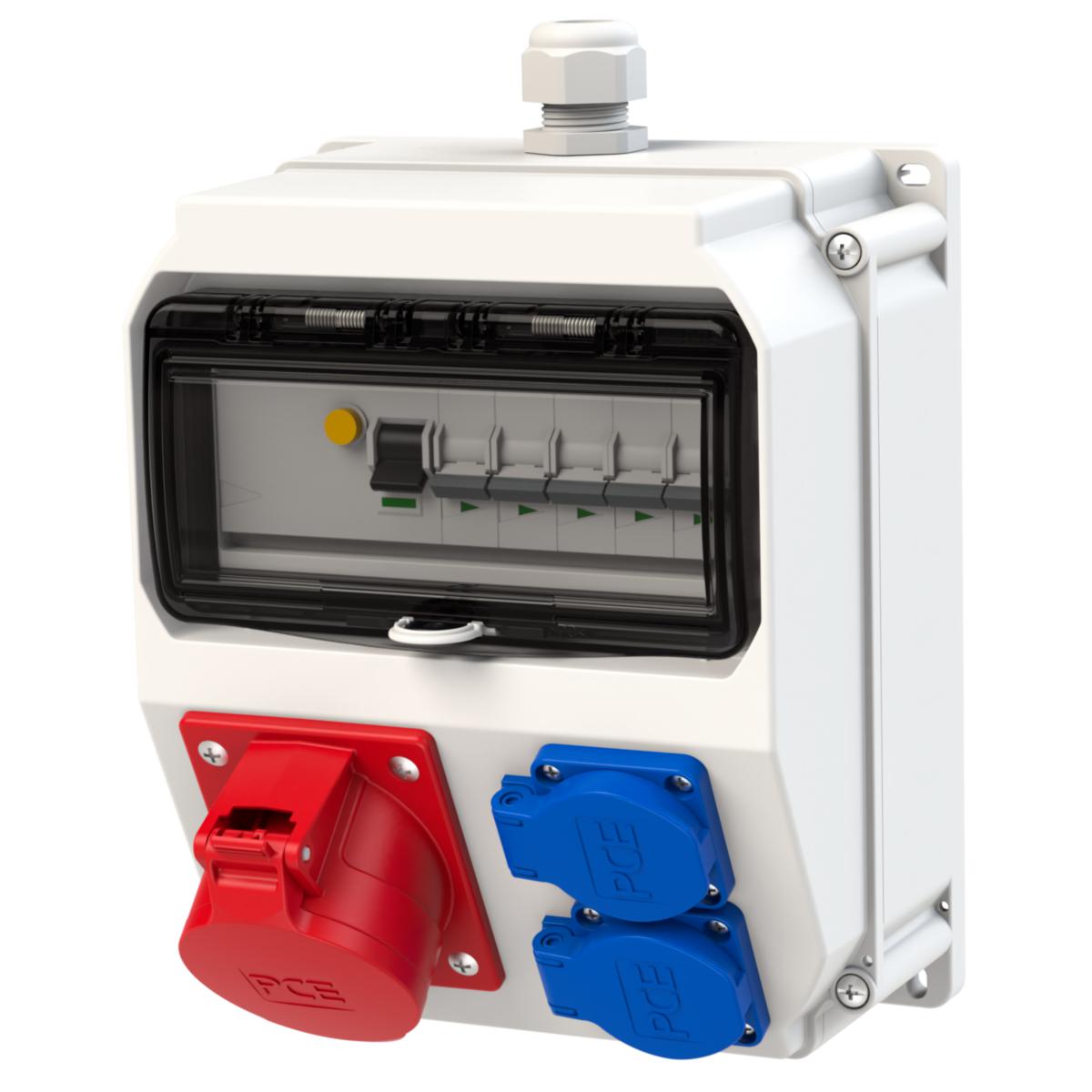 Uttagscentral 16A Jfb och MCB - UTTAGSCENTRAL 16A JFB OCH MCB 25127