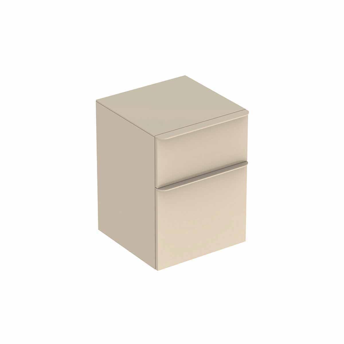 Sidoskåp Smyle Square 2 lådor, Geberit - GEBERIT SMYLE SQUARE SIDOSKÅP B45.H60.T47. SANDGRÅ. 2 LÅDOR