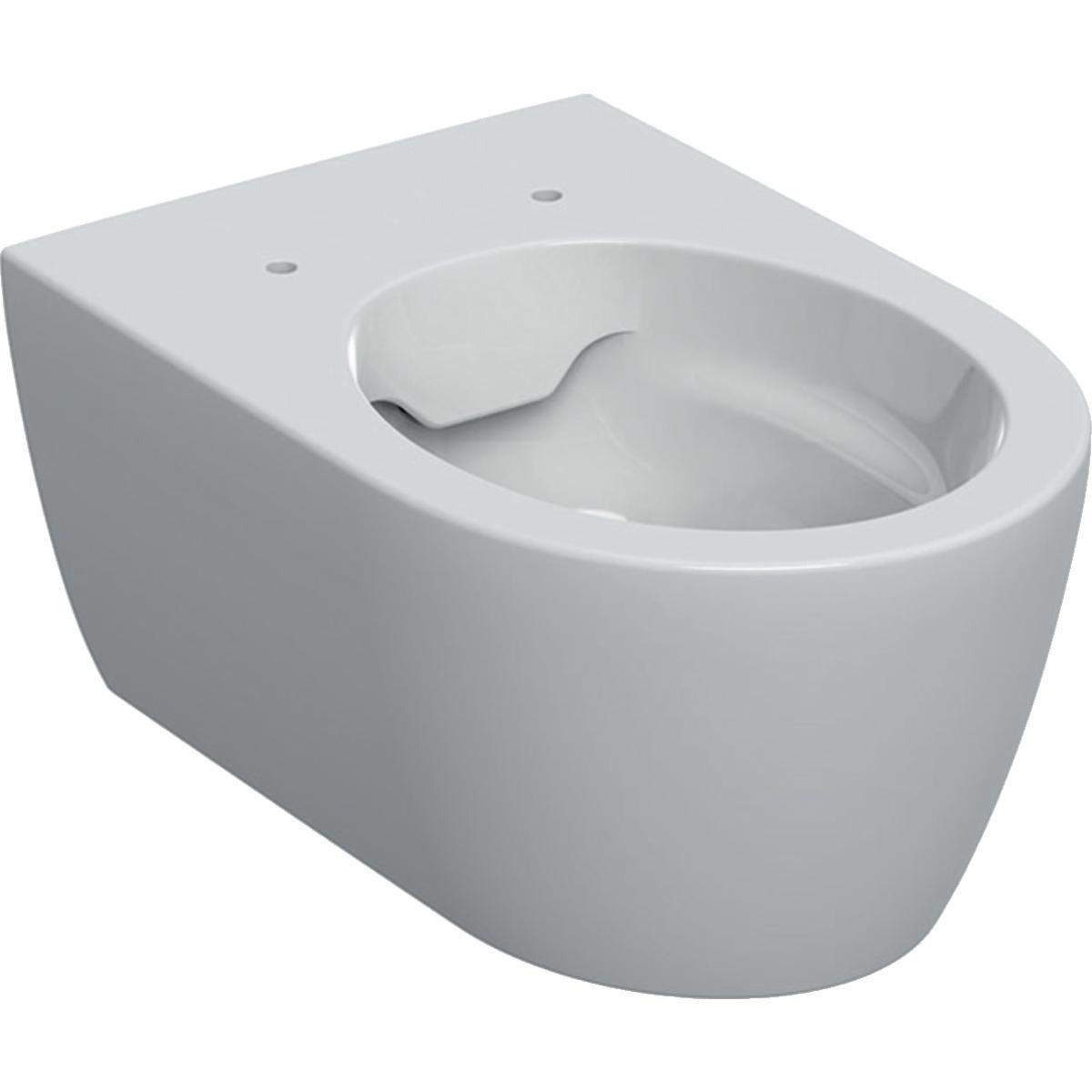 WC-skål iCon Rimfree utan sits, Geberit - GEBERIT ICON VÄGG-WC. RIMFREE SLÄT UTSIDA D53