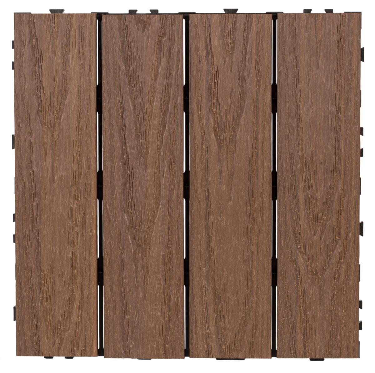 Trallgolv, ruta komposit - TRALLGOLV RUTA KOMPOSIT 4-PACK 300X300 MM BRUN
