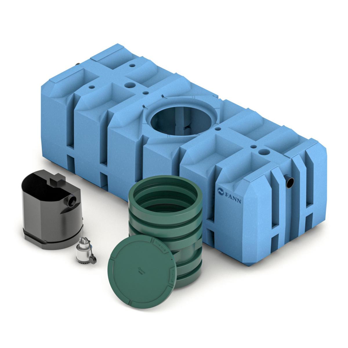 Slamavskiljare Pump-in-Tank, FANN - FANN SA 2006CE SLAMAVSKILJARE 2M3, BDT+KL INKL PUMP