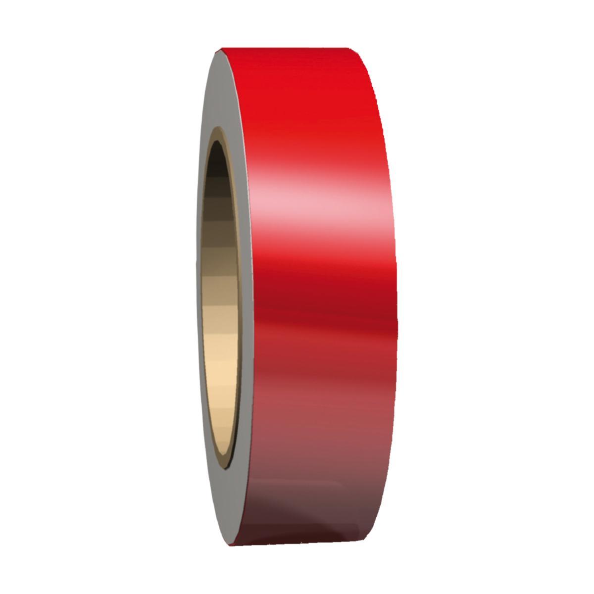 Reflexstripe, tejprulle - STRIPE REFLEX SYSTEMTEXT RÖD 50MMX10M