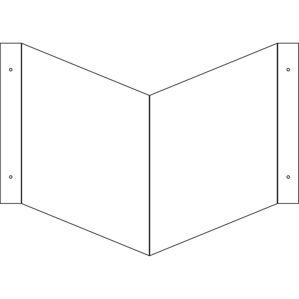Skyltfäste för plogskylt - SKYLTFÄSTE FÖR PLOGSKYLT SYSTEMTEXT ALUMINIUM 210X210MM