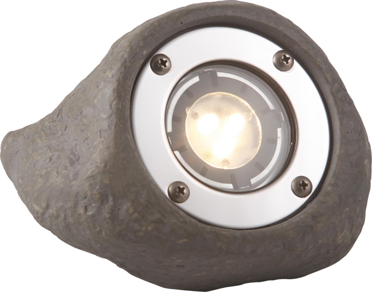 Trädgårdsbelysning LED, spotlight, sten, Lapis - TRÄDGÅRDSB LAPIS STENSPOT 3W MR16 IP68 GARDEN LIGHTS