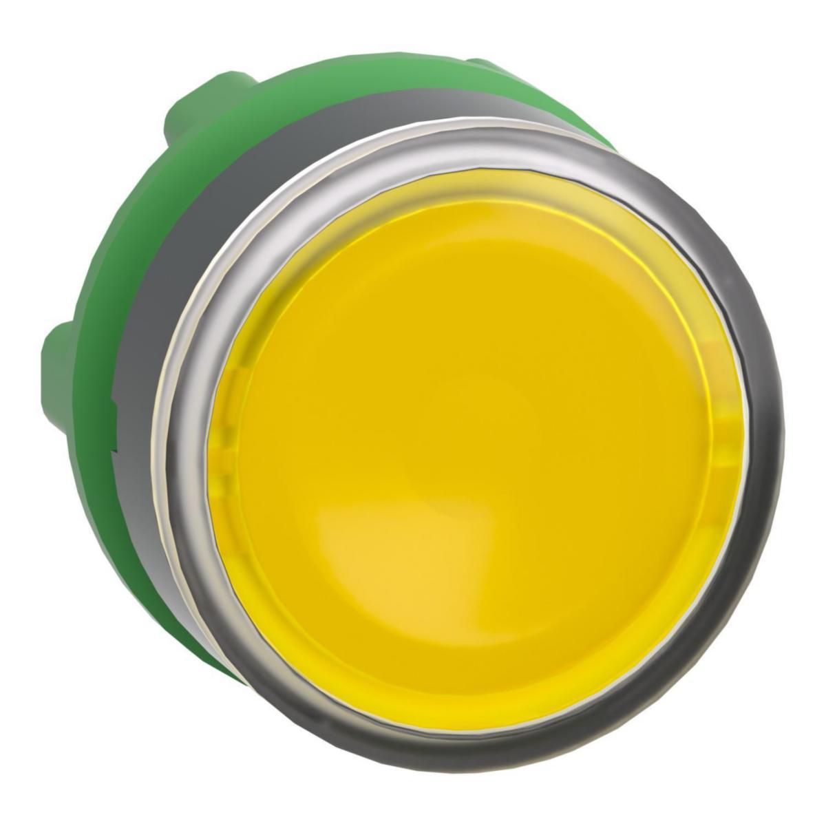Plant lamptrycke för LED ZB5AW - LAMPTRYCKKNAPP GUL FÖR SYMBOL ZB5AA88