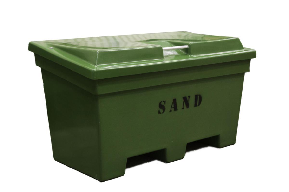 Gatusandlåda med lock - SANDLÅDA 520L 1380X750X780MM GRÖN