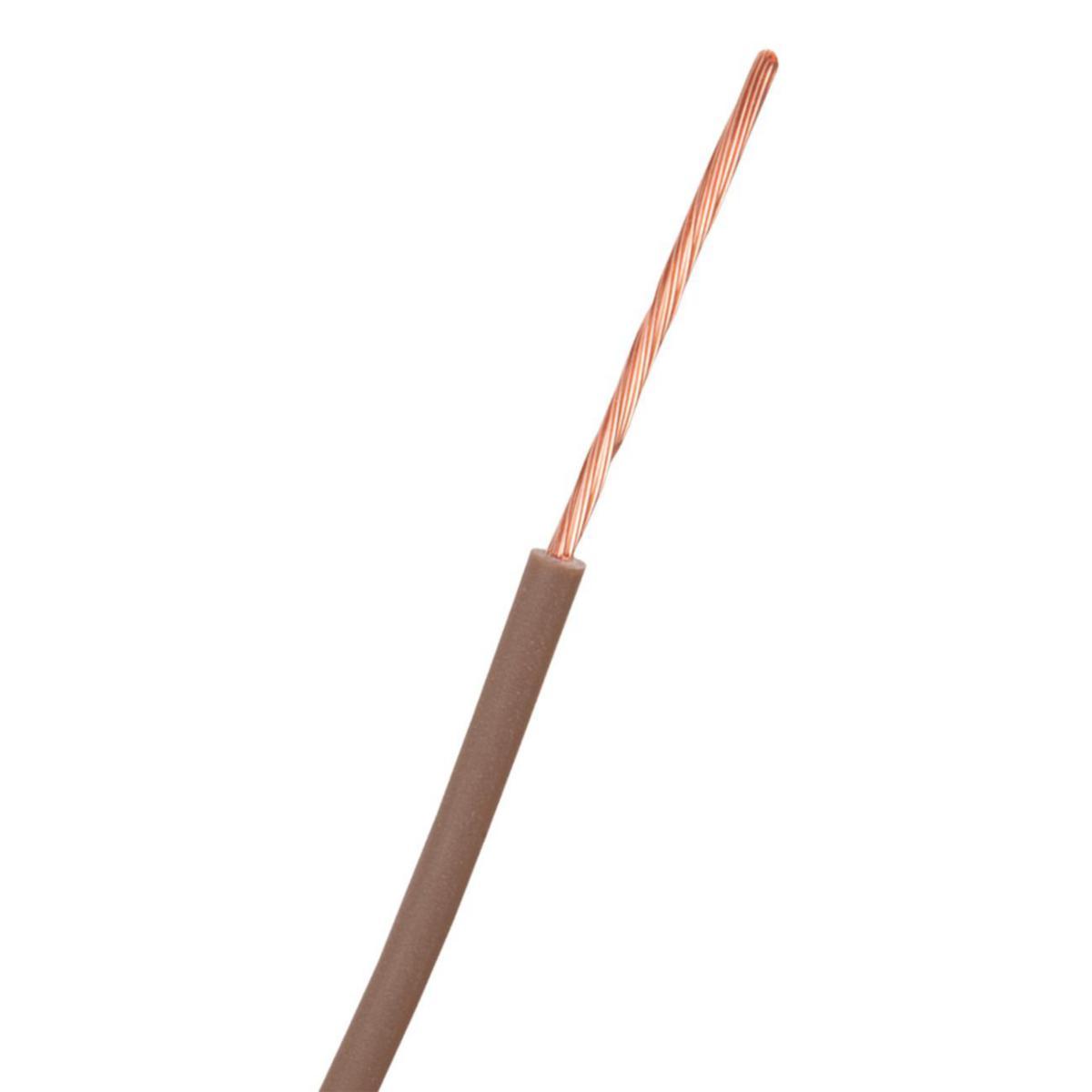 Kopplingskabel RK 90°C (H07V2-K) 450/750V 1,5-2,5mm² - RK 1.5 BRUN H07V2-K 90C R100 (*2)