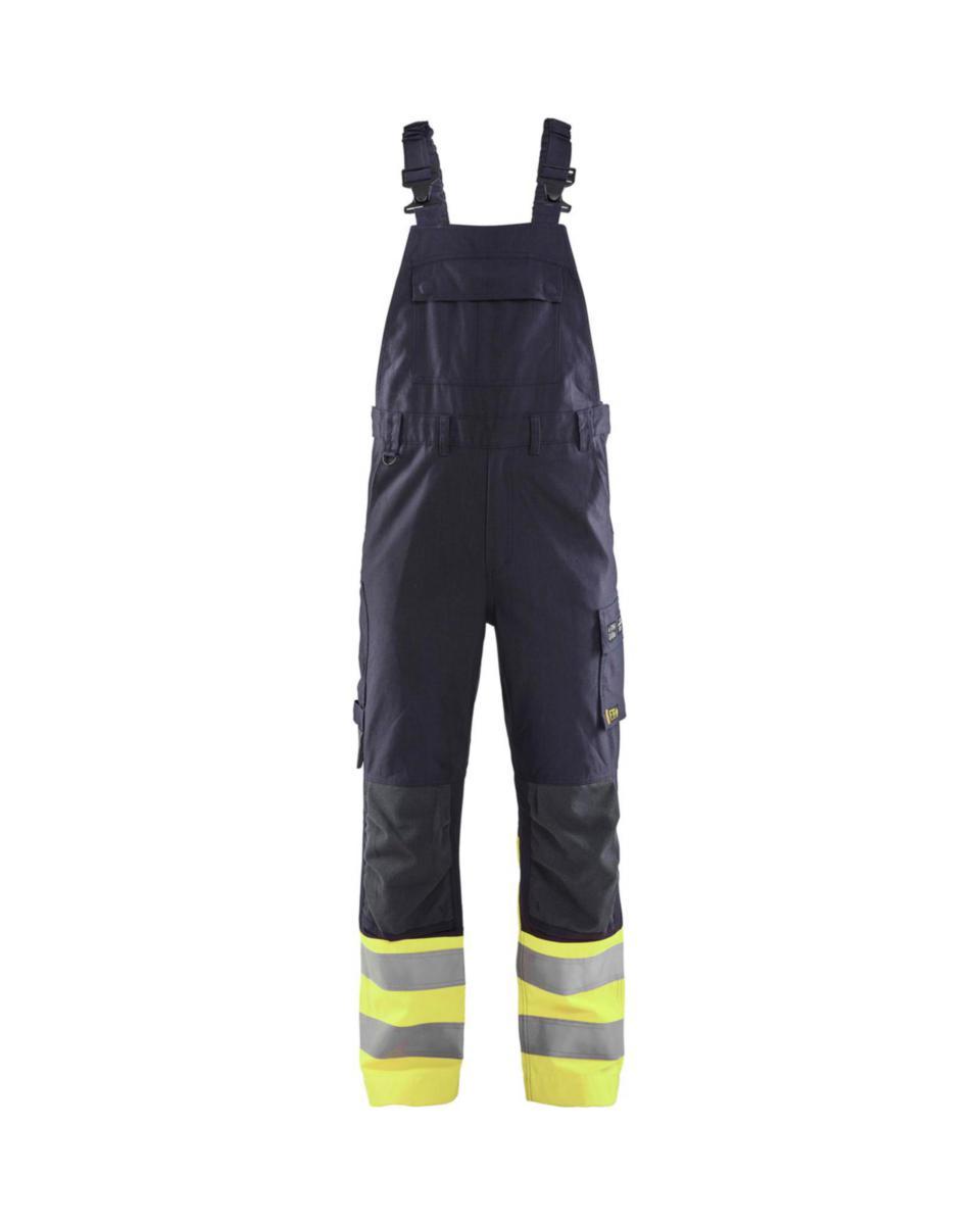 Blåkläder Hängselbyxa 2888-1512 Flam - HÄNGSELBYXA BLK 2888-1512 MAR /GUL VARSEL KL1 FLAM STL C48