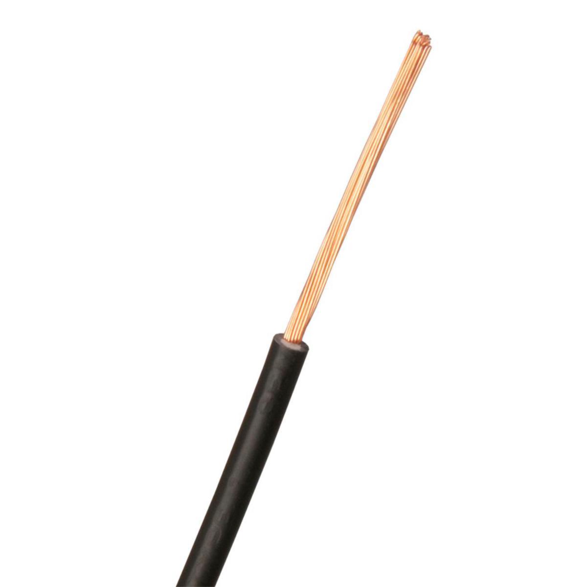 Kopplingskabel RK 90°C (H05V2-K) 300/500V 0,5-1,0mm² - RK 0.5 SVART H05V2-K 90C B200 (*3)