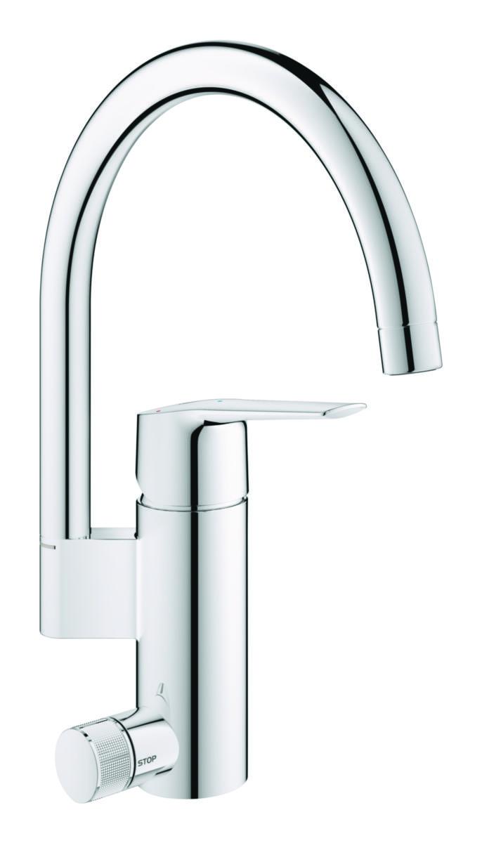 1-greppsblandare för diskbänk, med dm-avst, hög pip, Grohe Start - KÖKSBL GROHE START HÖG C-PIP M DM AVST ETTGREPP 30495001
